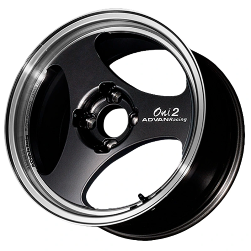 Advan Oni2 4×100 15×5.5+45 Machining & Black Gunmetallic