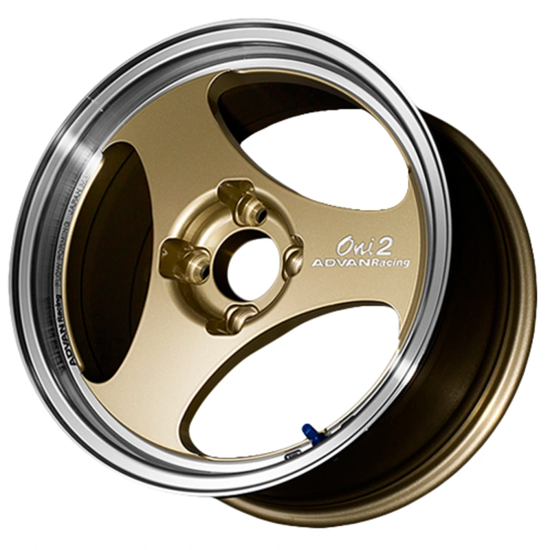 Advan Oni2 4×100 15×7.0+42 Machining & Champagne Gold